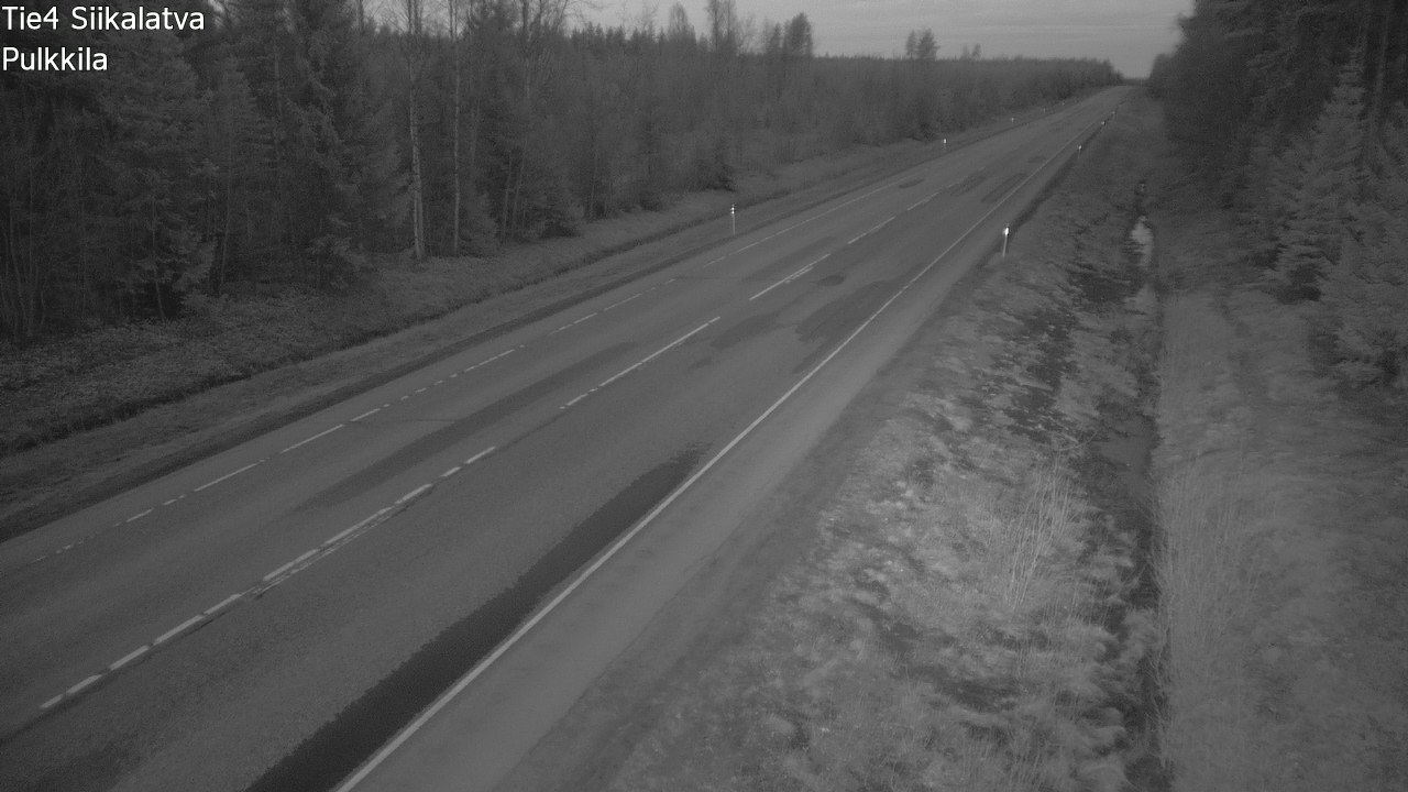 Weather Camera Image Road 4 Siikalatva, Pulkkila, Siikalatva, Pohjois-Pohjanmaa