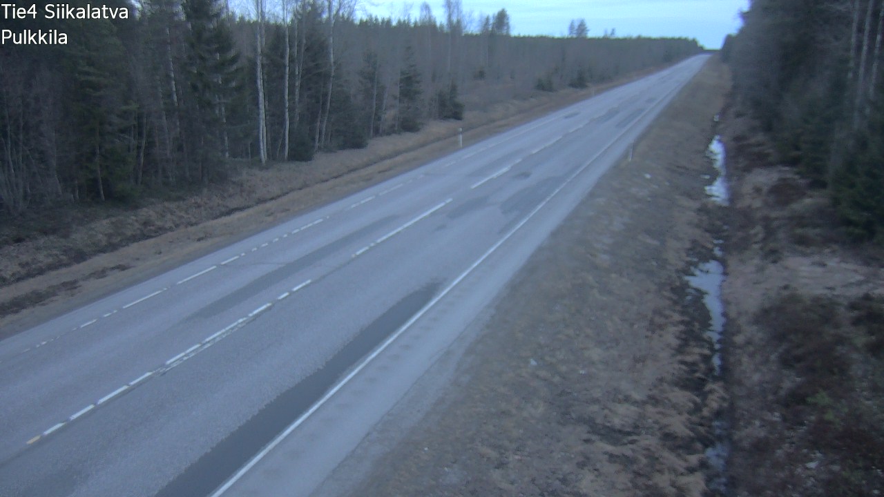 Weather Camera Image Road 4 Siikalatva, Pulkkila, Siikalatva, Pohjois-Pohjanmaa