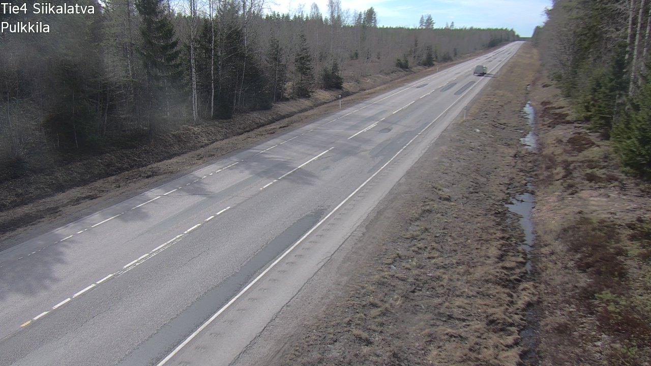 Weather Camera Image Road 4 Siikalatva, Pulkkila, Siikalatva, Pohjois-Pohjanmaa