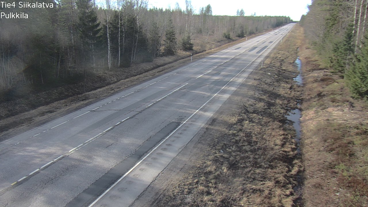 Weather Camera Image Road 4 Siikalatva, Pulkkila, Siikalatva, Pohjois-Pohjanmaa