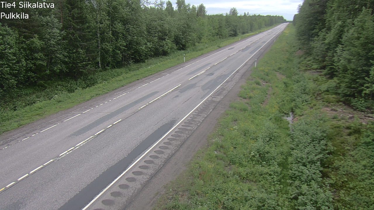 Weather Camera Image Väg 4 Siikalatva, Pulkkila, Siikalatva, Pohjois-Pohjanmaa