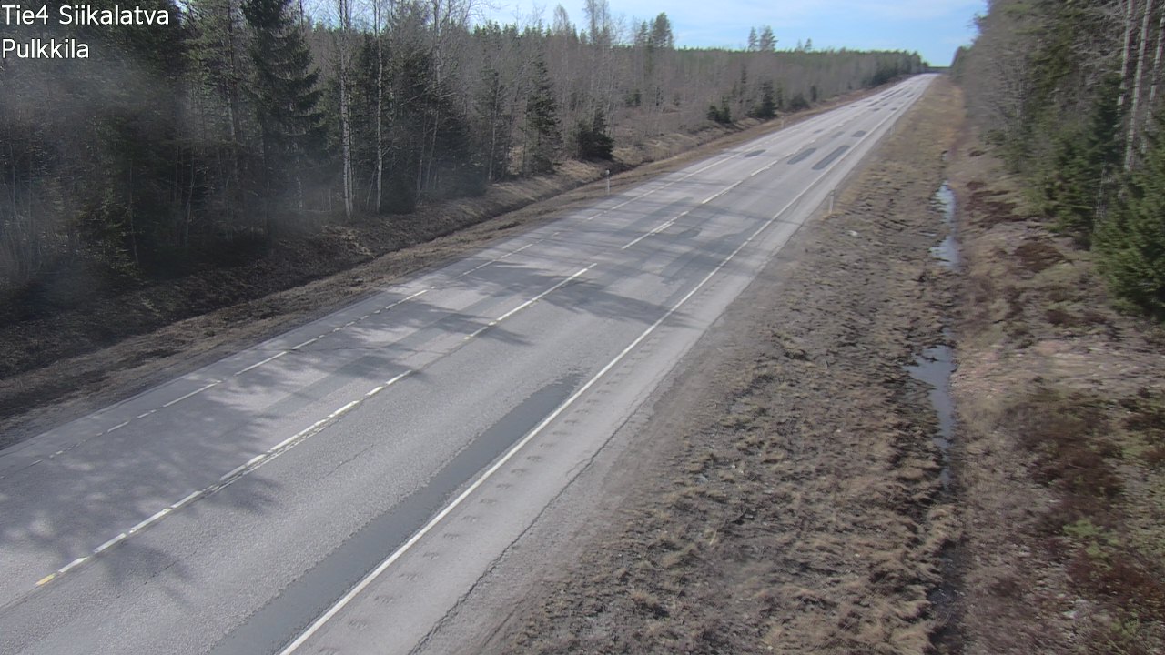 Weather Camera Image Road 4 Siikalatva, Pulkkila, Siikalatva, Pohjois-Pohjanmaa