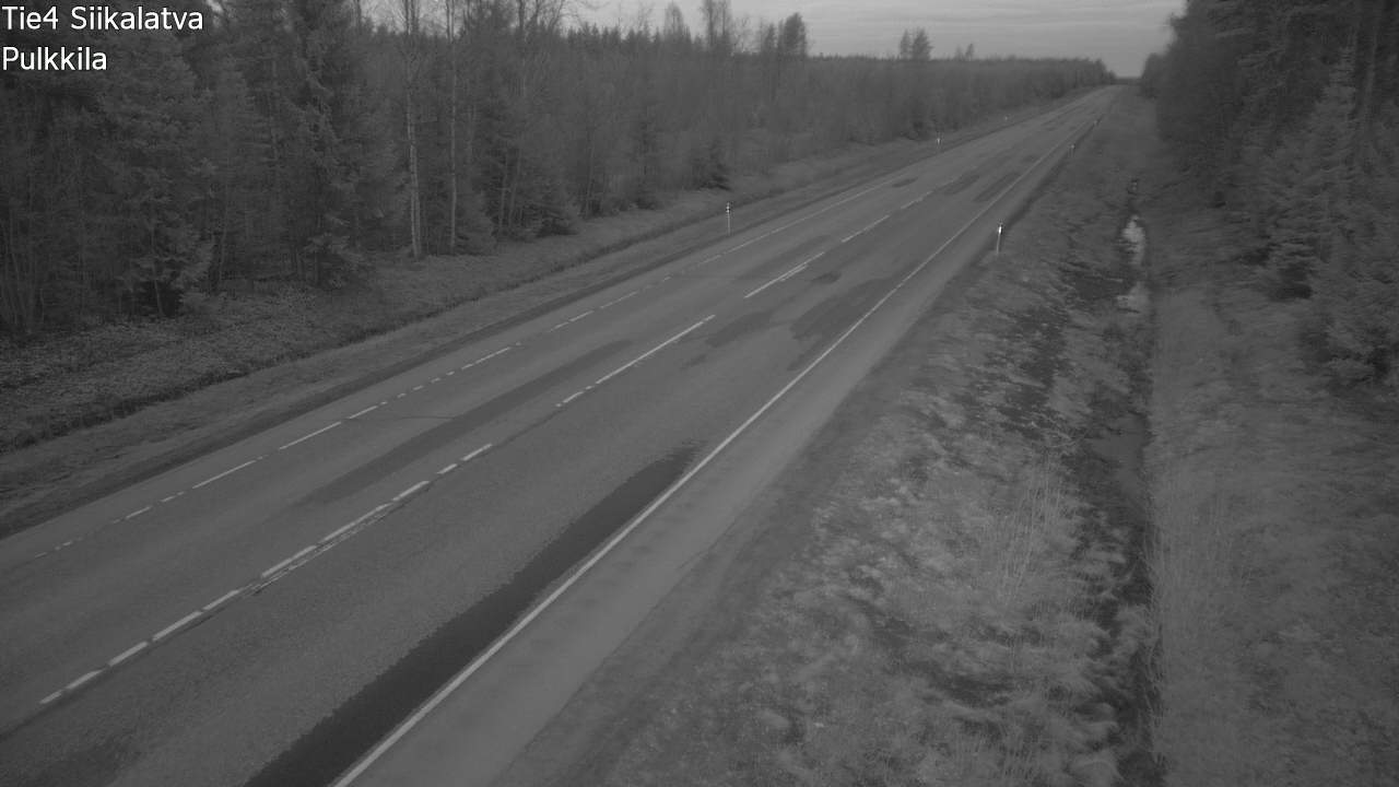 Weather Camera Image Road 4 Siikalatva, Pulkkila, Siikalatva, Pohjois-Pohjanmaa