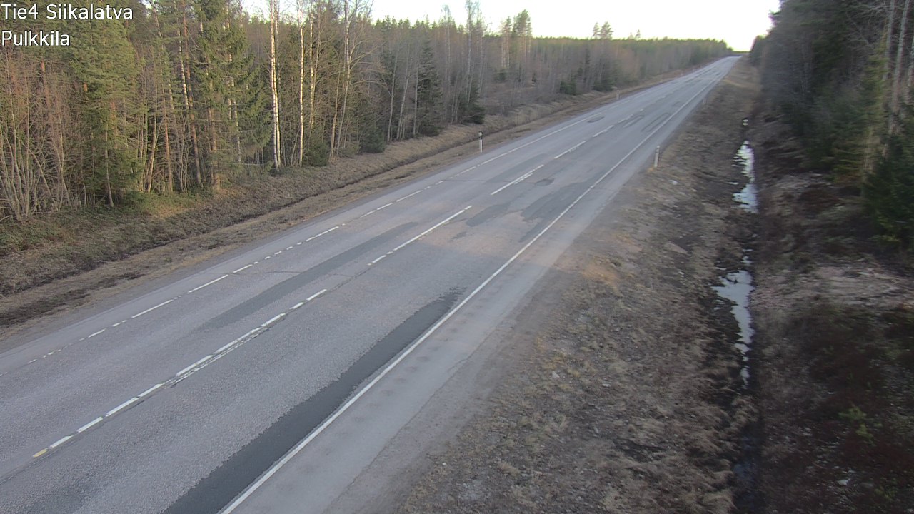 Weather Camera Image Road 4 Siikalatva, Pulkkila, Siikalatva, Pohjois-Pohjanmaa