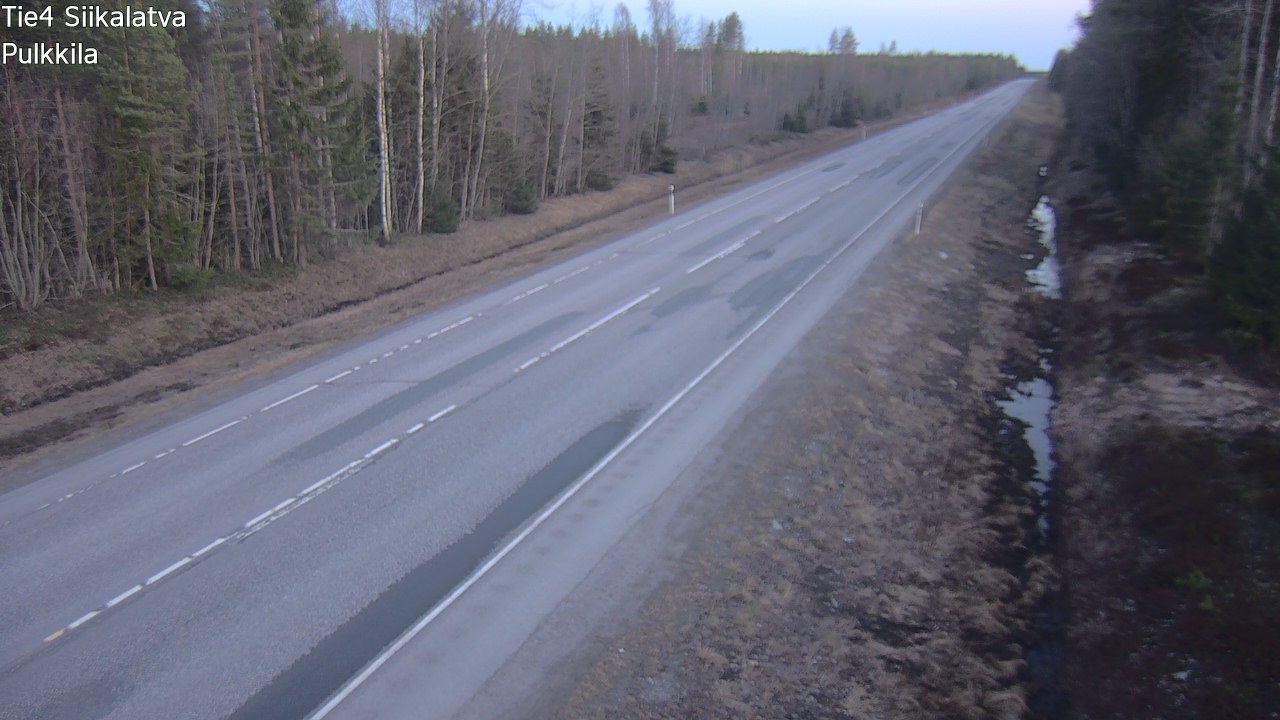 Weather Camera Image Road 4 Siikalatva, Pulkkila, Siikalatva, Pohjois-Pohjanmaa