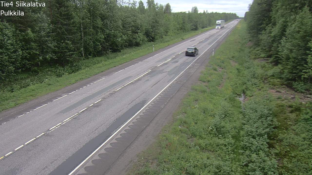 Weather Camera Image Väg 4 Siikalatva, Pulkkila, Siikalatva, Pohjois-Pohjanmaa