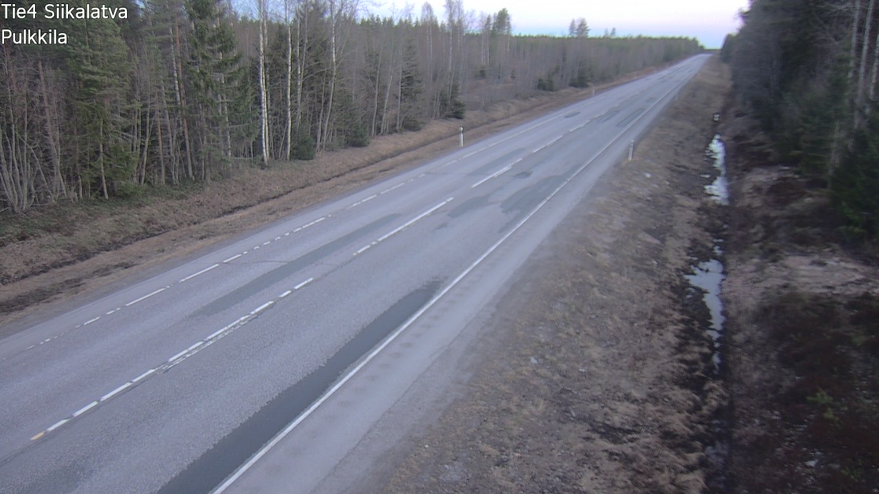 Weather Camera Image Road 4 Siikalatva, Pulkkila, Siikalatva, Pohjois-Pohjanmaa