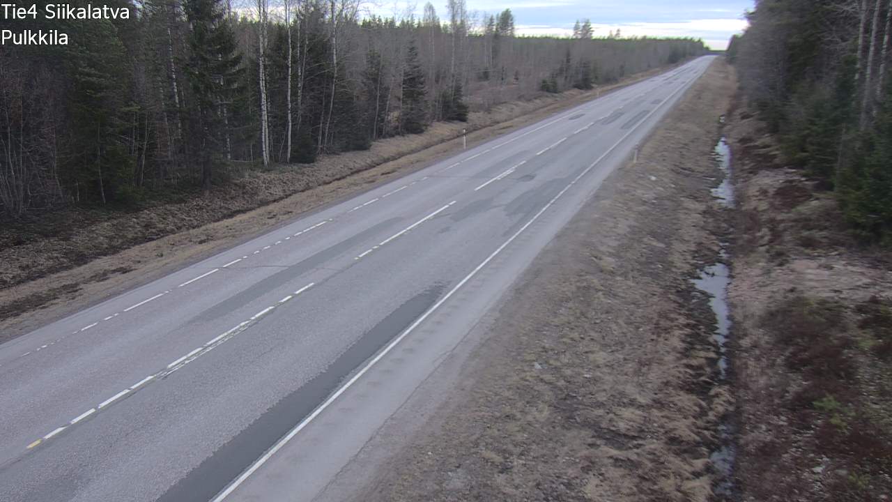 Weather Camera Image Väg 4 Siikalatva, Pulkkila, Siikalatva, Pohjois-Pohjanmaa