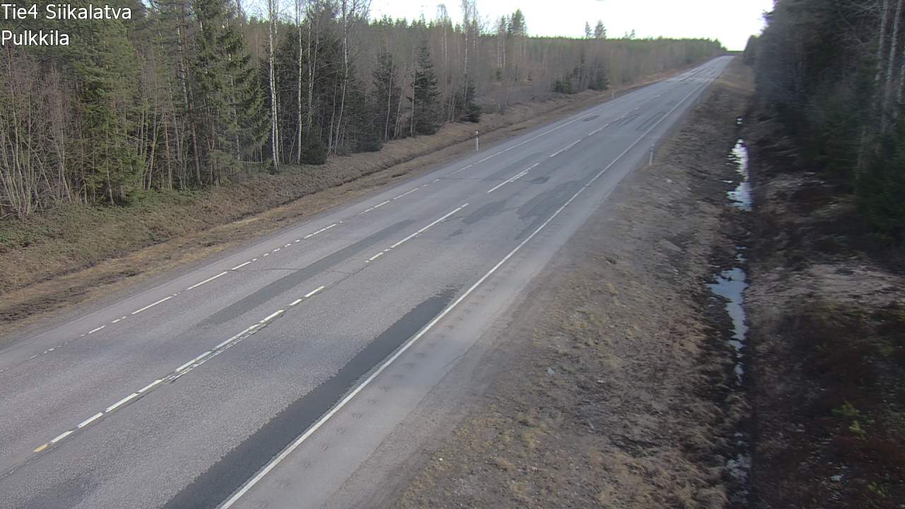 Weather Camera Image Road 4 Siikalatva, Pulkkila, Siikalatva, Pohjois-Pohjanmaa