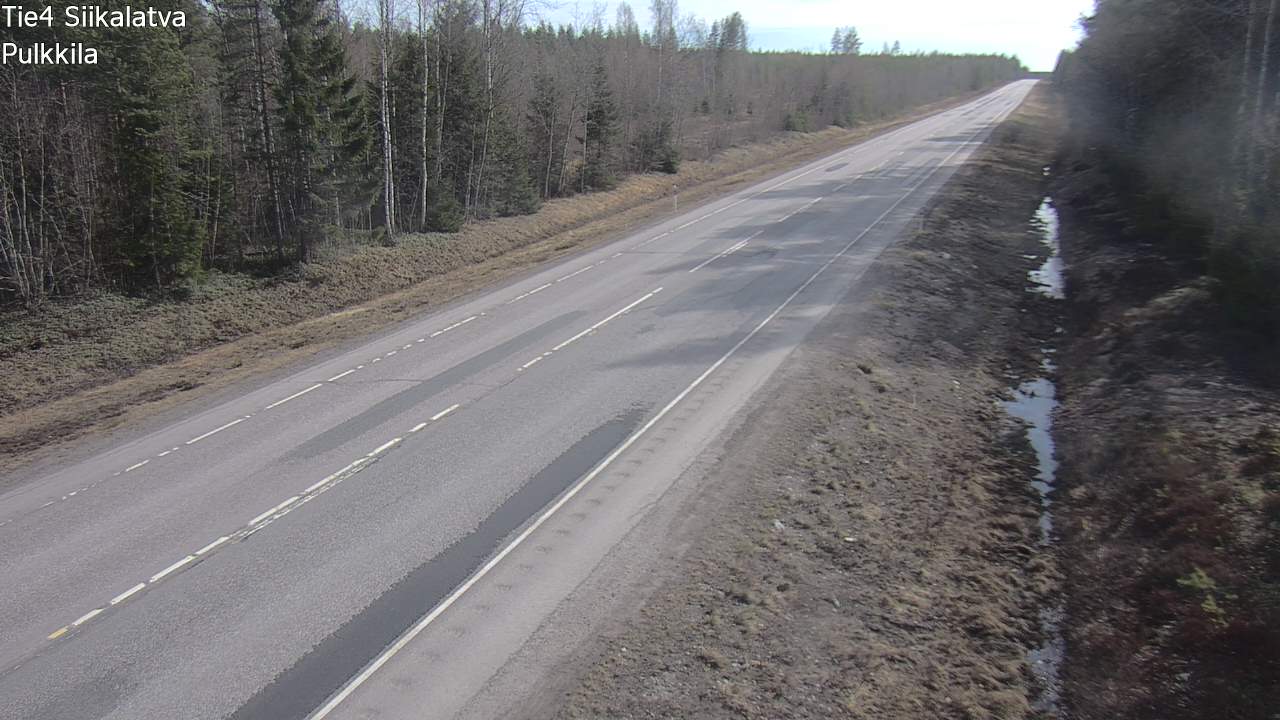 Weather Camera Image Road 4 Siikalatva, Pulkkila, Siikalatva, Pohjois-Pohjanmaa