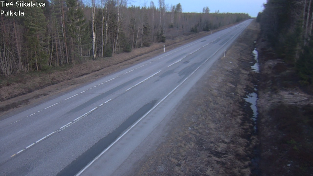 Weather Camera Image Road 4 Siikalatva, Pulkkila, Siikalatva, Pohjois-Pohjanmaa