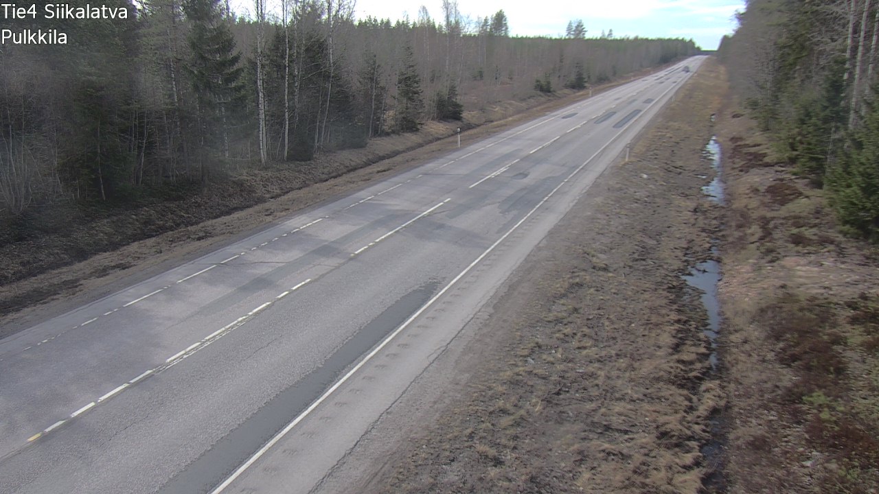 Weather Camera Image Road 4 Siikalatva, Pulkkila, Siikalatva, Pohjois-Pohjanmaa