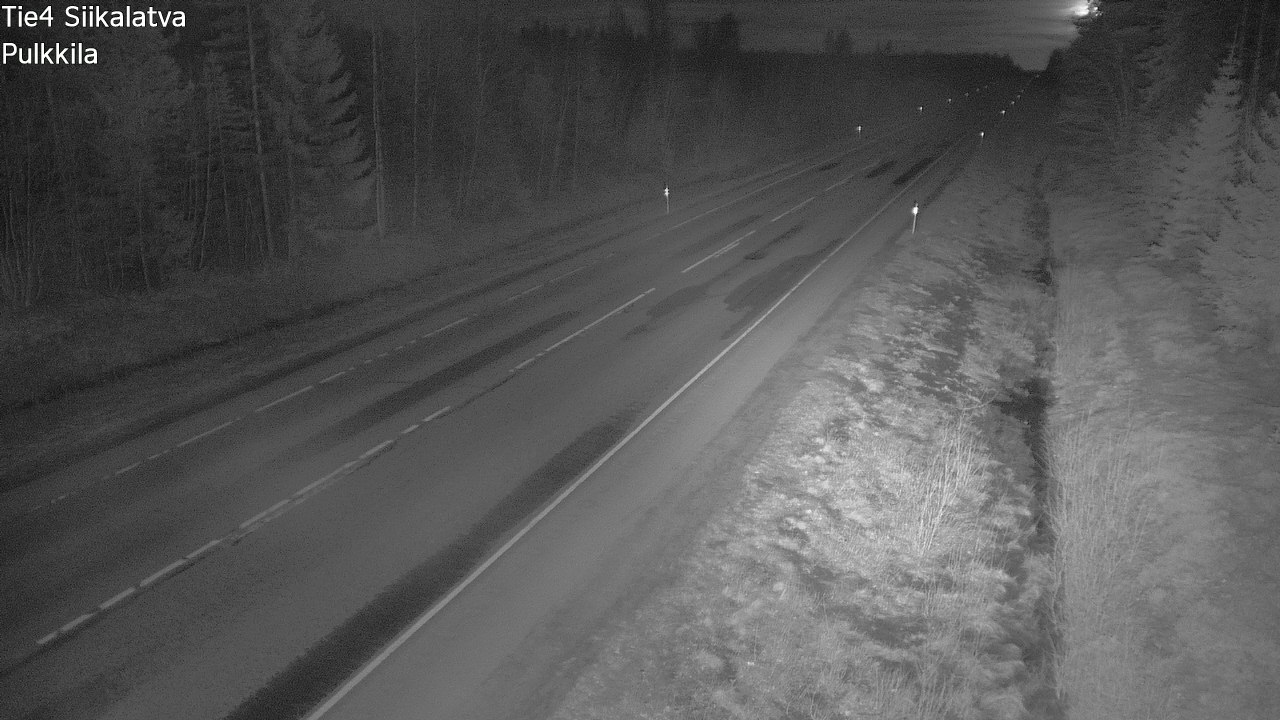 Weather Camera Image Road 4 Siikalatva, Pulkkila, Siikalatva, Pohjois-Pohjanmaa