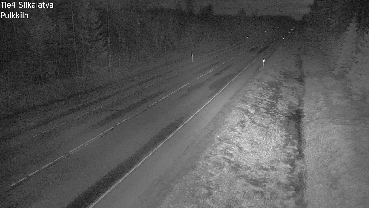 Weather Camera Image Road 4 Siikalatva, Pulkkila, Siikalatva, Pohjois-Pohjanmaa