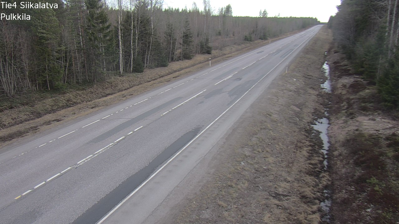 Weather Camera Image Road 4 Siikalatva, Pulkkila, Siikalatva, Pohjois-Pohjanmaa