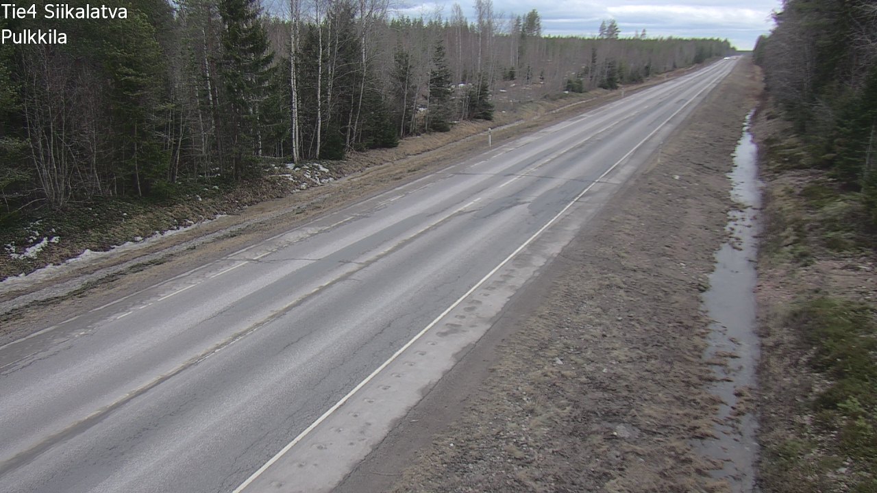 Weather Camera Image Road 4 Siikalatva, Pulkkila, Siikalatva, Pohjois-Pohjanmaa
