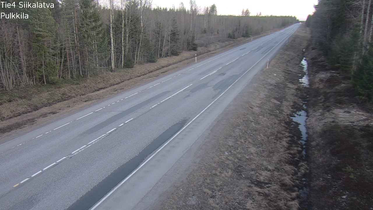 Weather Camera Image Road 4 Siikalatva, Pulkkila, Siikalatva, Pohjois-Pohjanmaa