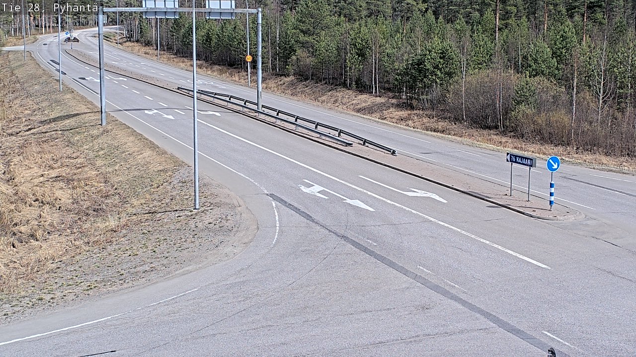 Weather Camera Image Road 28 Pyhäntä, Pyhäntä, Pohjois-Pohjanmaa