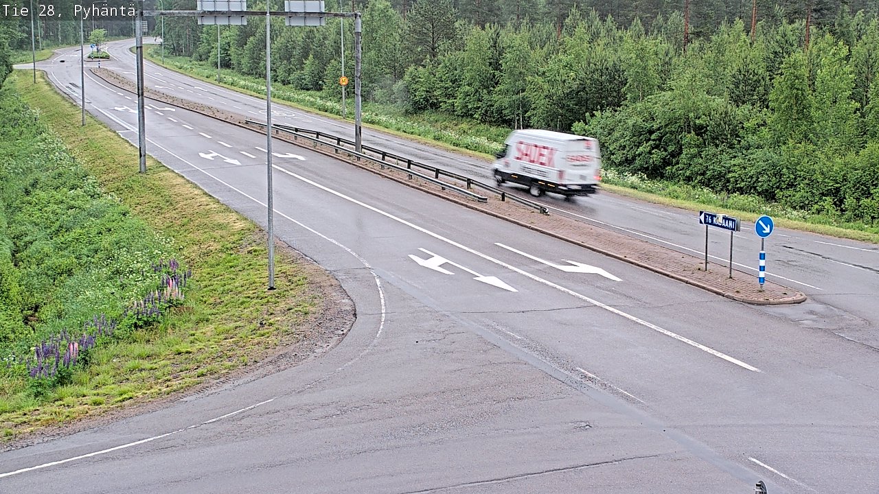 Kelikamerat Kuva Tie 28 Pyhäntä, Pyhäntä, Pohjois-Pohjanmaa