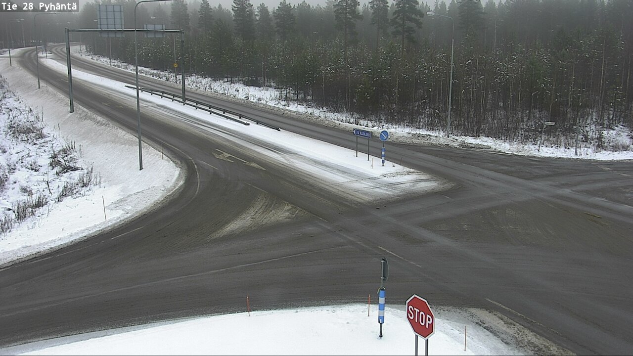 Weather Camera Image Road 28 Pyhäntä, Pyhäntä, Pohjois-Pohjanmaa