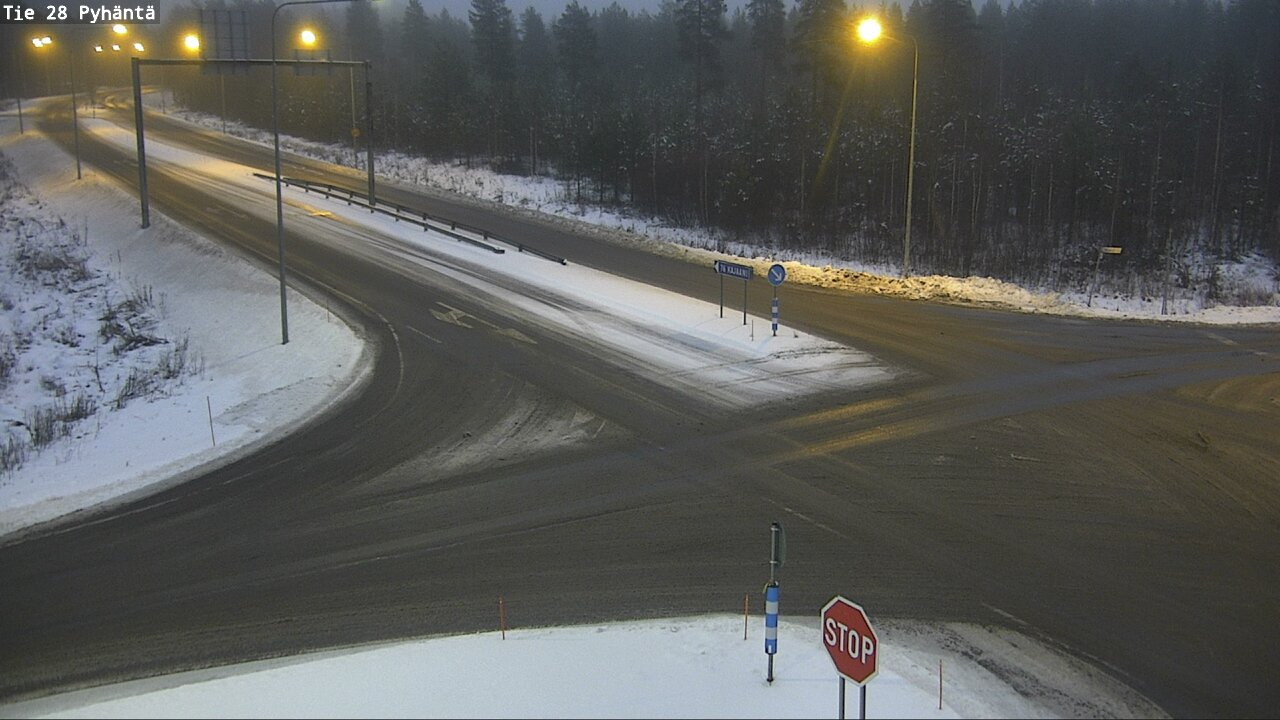 Weather Camera Image Road 28 Pyhäntä, Pyhäntä, Pohjois-Pohjanmaa