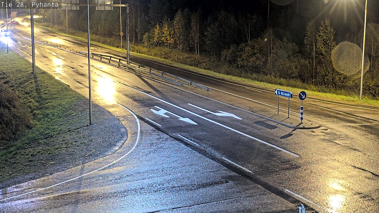 Kelikamerat Kuva Tie 28 Pyhäntä, Pyhäntä, Pohjois-Pohjanmaa