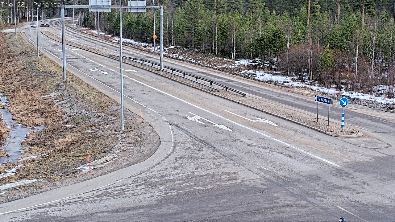 Weather Camera Image Road 28 Pyhäntä, Pyhäntä, Pohjois-Pohjanmaa