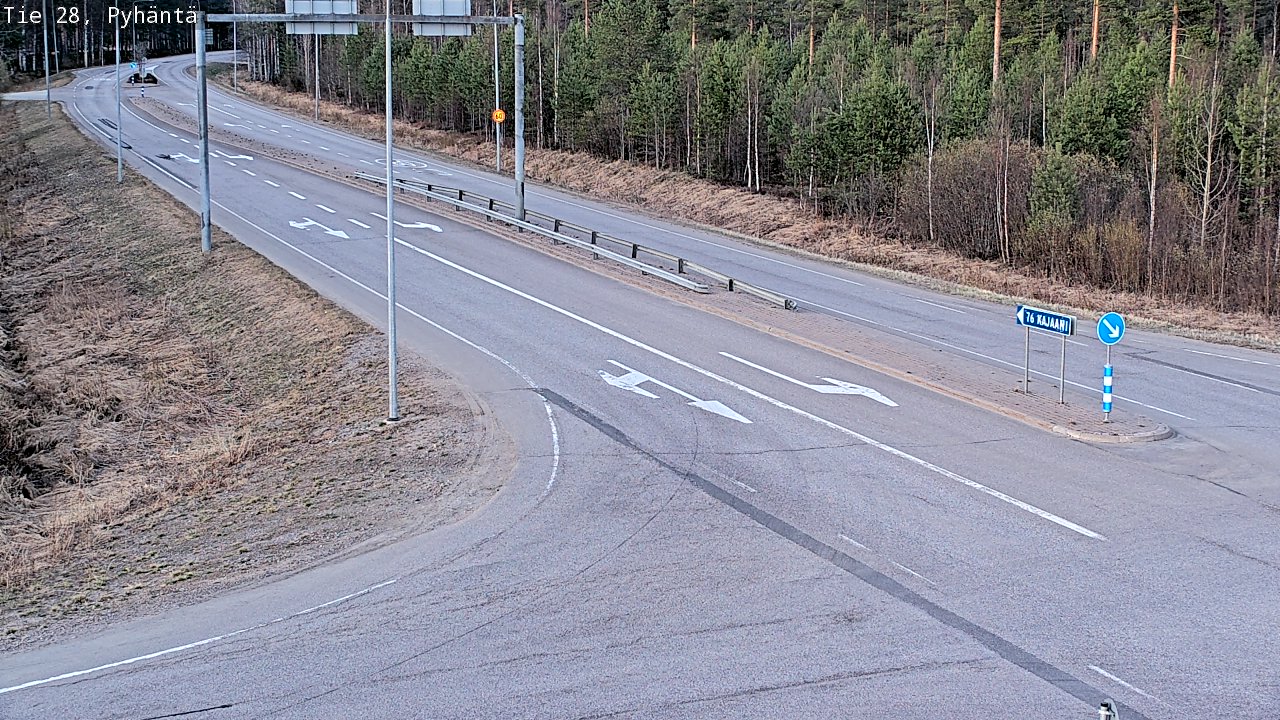 Kelikamerat Kuva Tie 28 Pyhäntä, Pyhäntä, Pohjois-Pohjanmaa