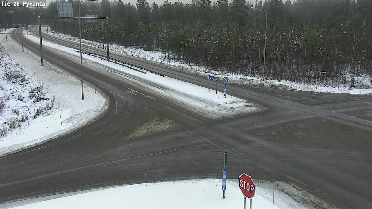 Weather Camera Image Väg 28 Pyhäntä, Pyhäntä, Pohjois-Pohjanmaa