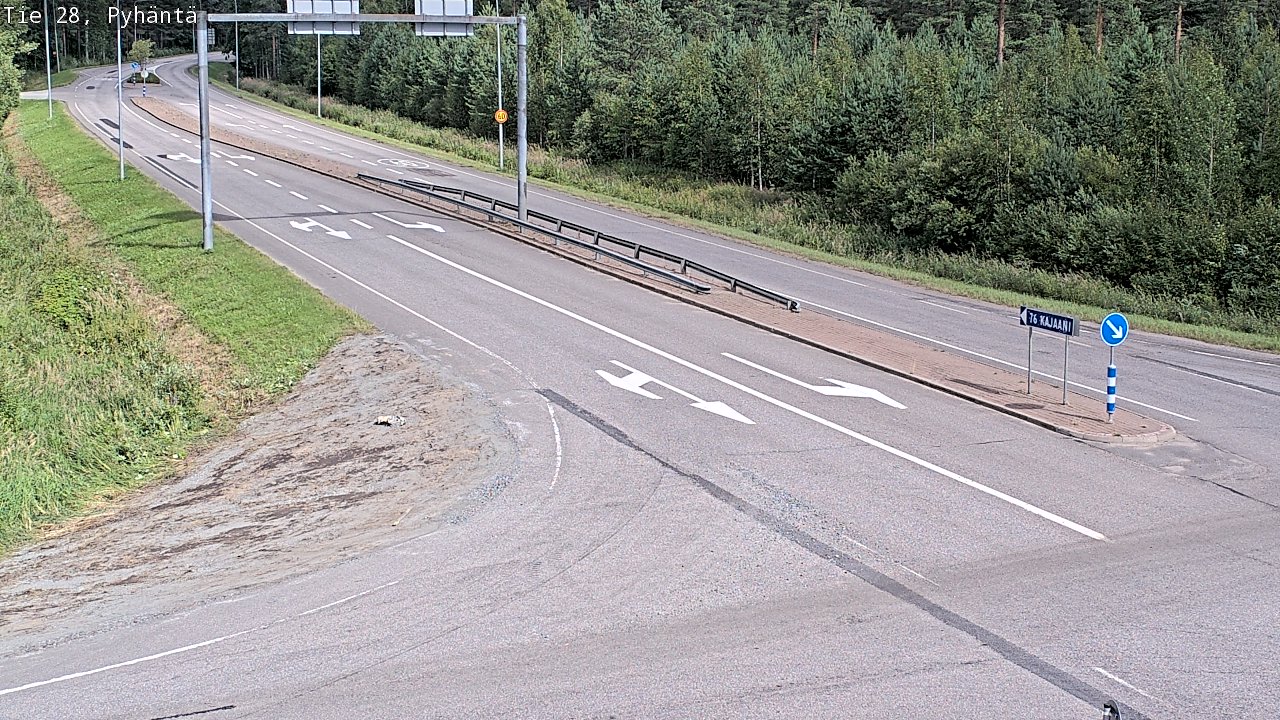 Kelikamerat Kuva Tie 28 Pyhäntä, Pyhäntä, Pohjois-Pohjanmaa