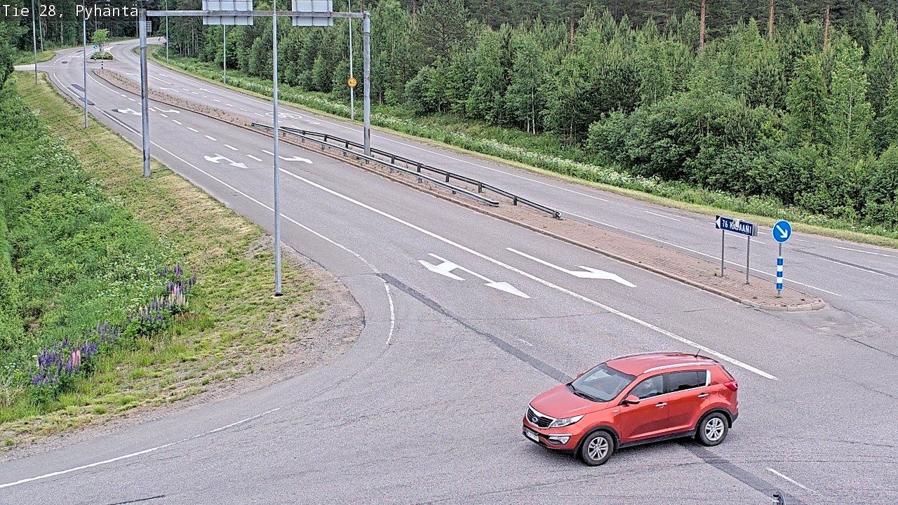 Kelikamerat Kuva Tie 28 Pyhäntä, Pyhäntä, Pohjois-Pohjanmaa