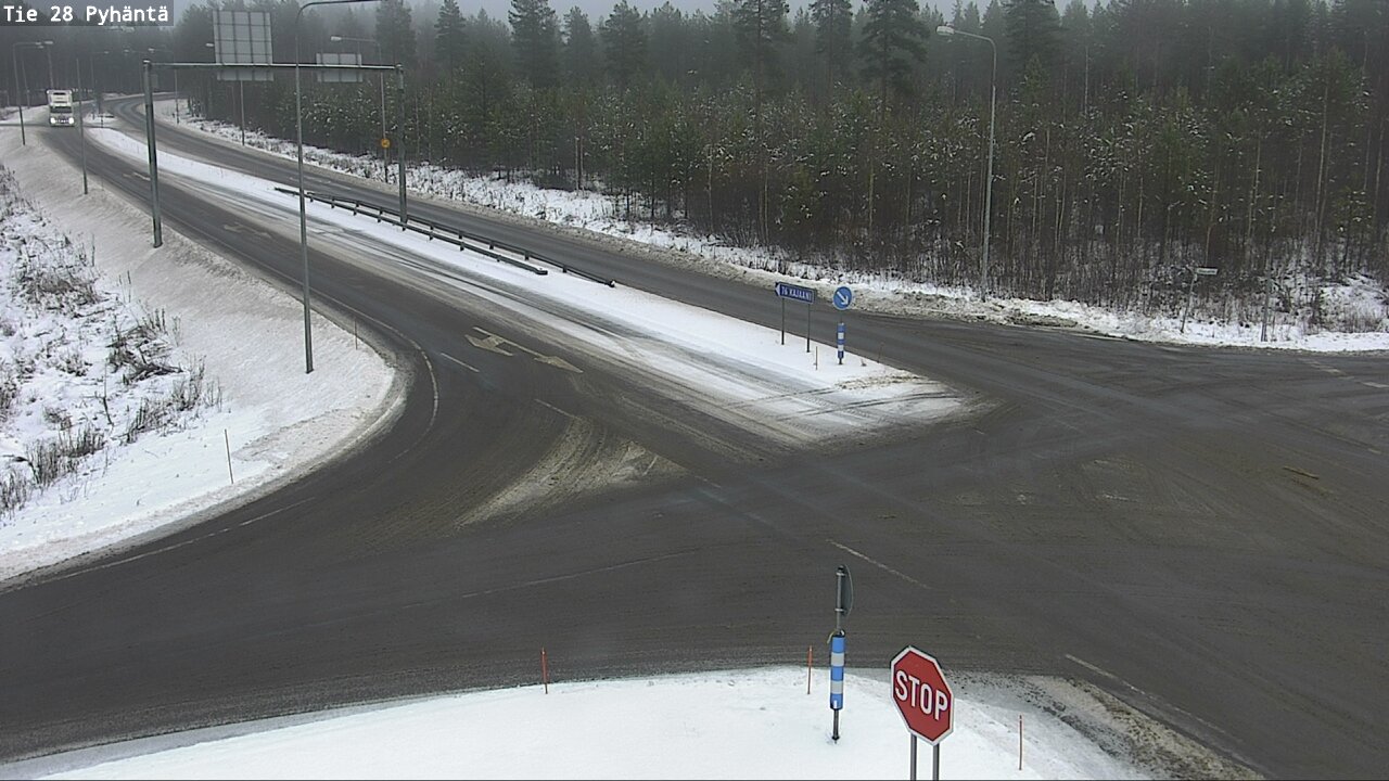 Weather Camera Image Road 28 Pyhäntä, Pyhäntä, Pohjois-Pohjanmaa