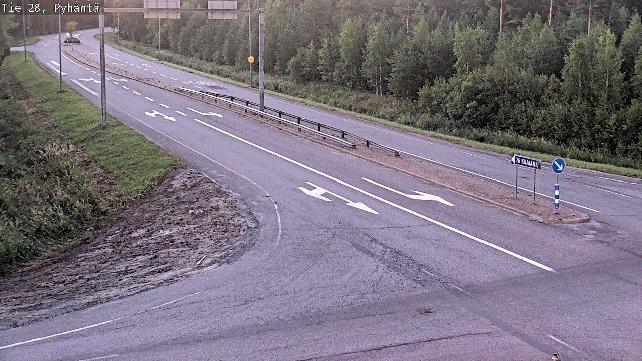 Kelikamerat Kuva Tie 28 Pyhäntä, Pyhäntä, Pohjois-Pohjanmaa
