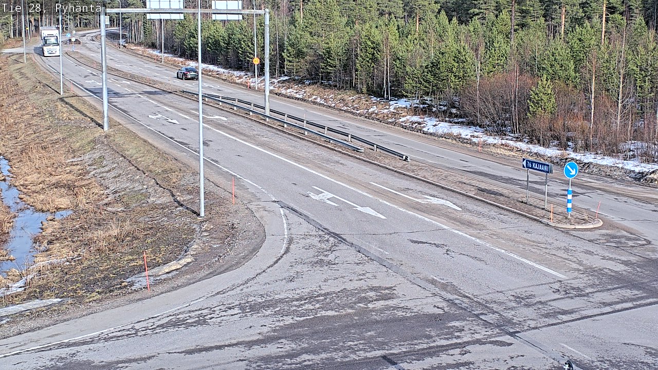 Kelikamerat Kuva Tie 28 Pyhäntä, Pyhäntä, Pohjois-Pohjanmaa