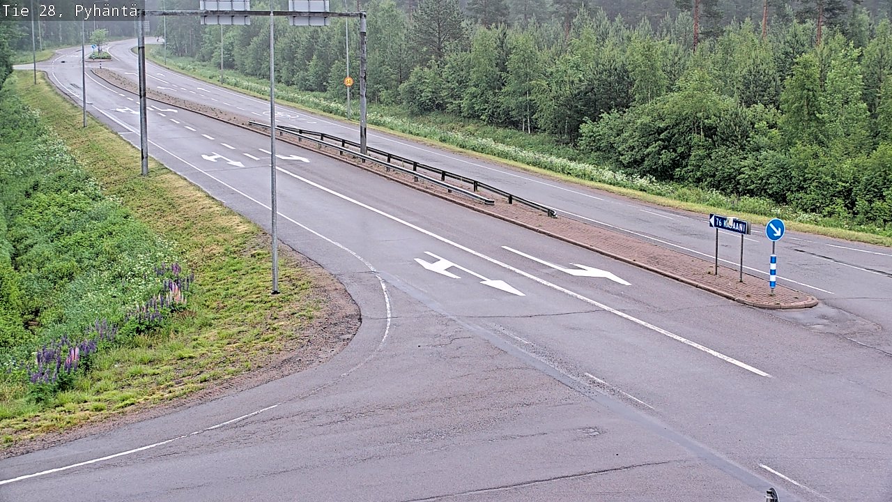 Kelikamerat Kuva Tie 28 Pyhäntä, Pyhäntä, Pohjois-Pohjanmaa