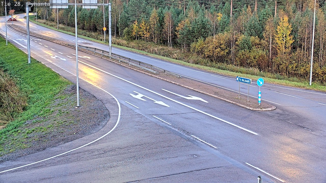 Kelikamerat Kuva Tie 28 Pyhäntä, Pyhäntä, Pohjois-Pohjanmaa