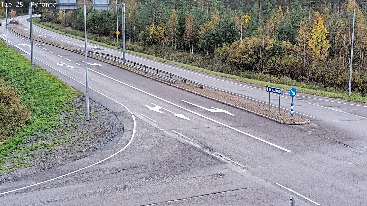 Kelikamerat Kuva Tie 28 Pyhäntä, Pyhäntä, Pohjois-Pohjanmaa