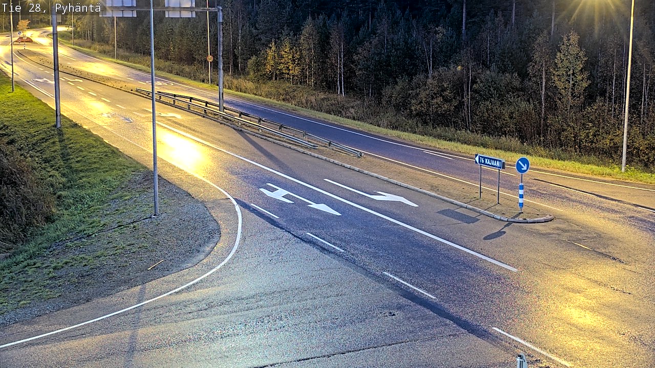 Kelikamerat Kuva Tie 28 Pyhäntä, Pyhäntä, Pohjois-Pohjanmaa