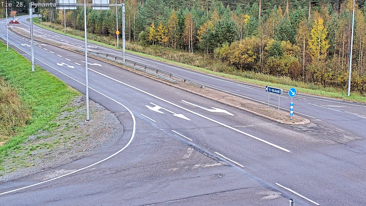 Kelikamerat Kuva Tie 28 Pyhäntä, Pyhäntä, Pohjois-Pohjanmaa