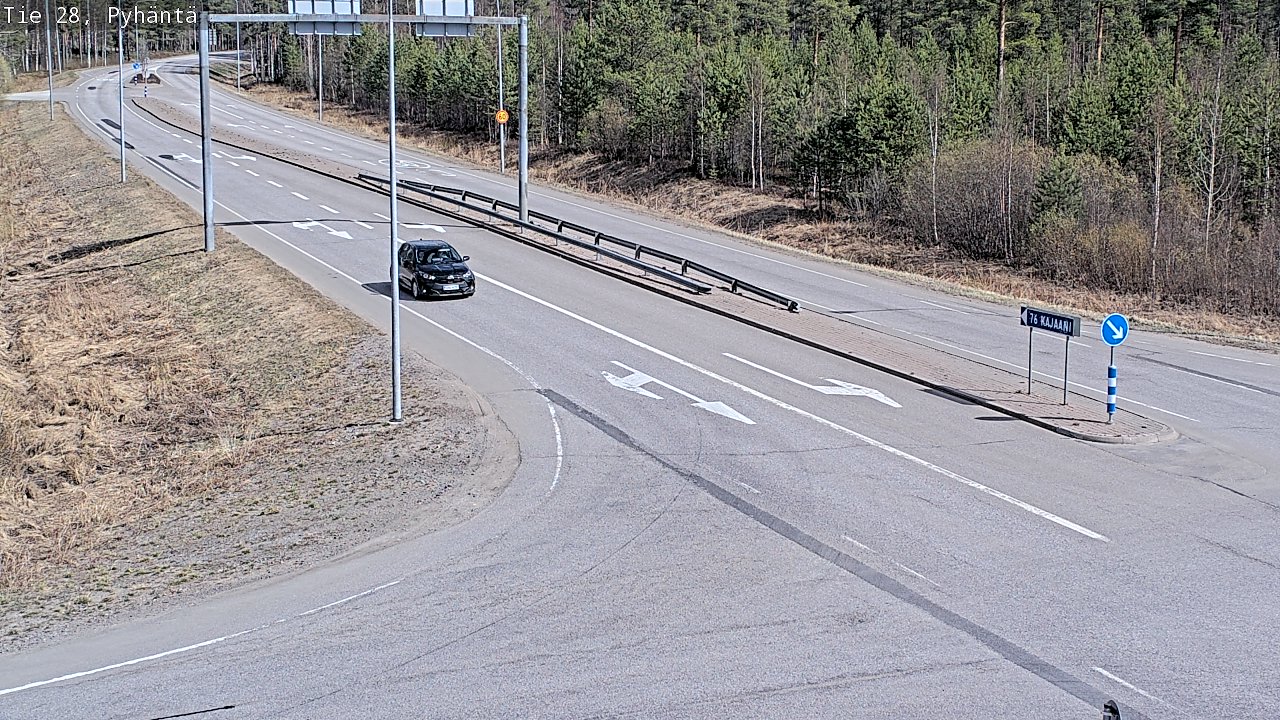 Weather Camera Image Road 28 Pyhäntä, Pyhäntä, Pohjois-Pohjanmaa