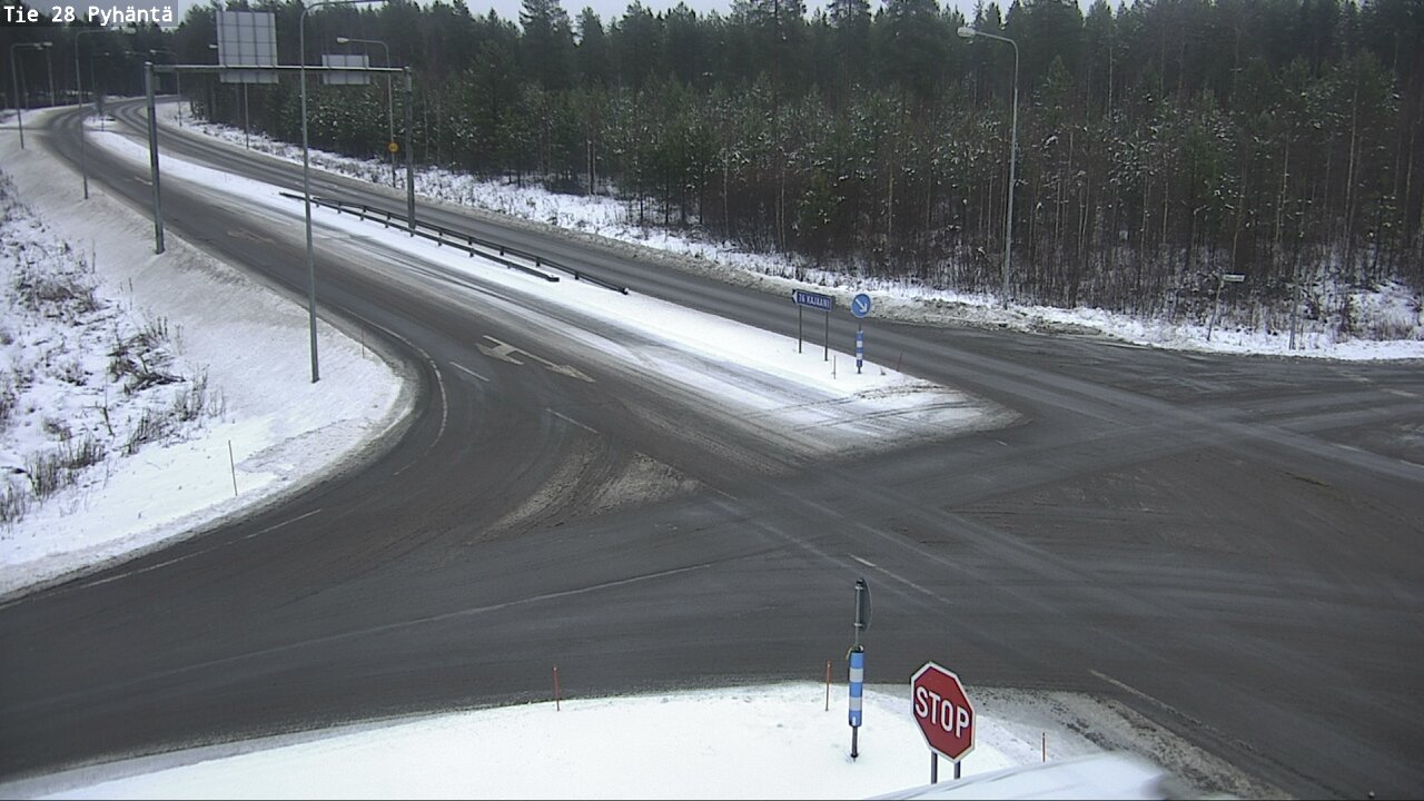 Weather Camera Image Väg 28 Pyhäntä, Pyhäntä, Pohjois-Pohjanmaa