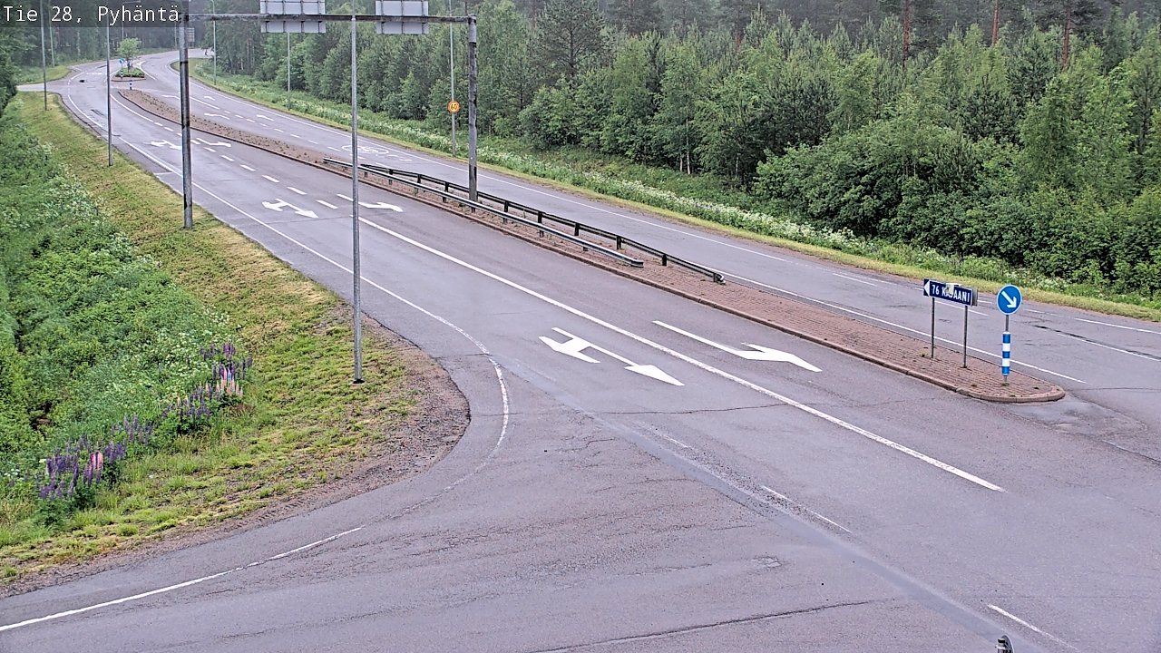Kelikamerat Kuva Tie 28 Pyhäntä, Pyhäntä, Pohjois-Pohjanmaa