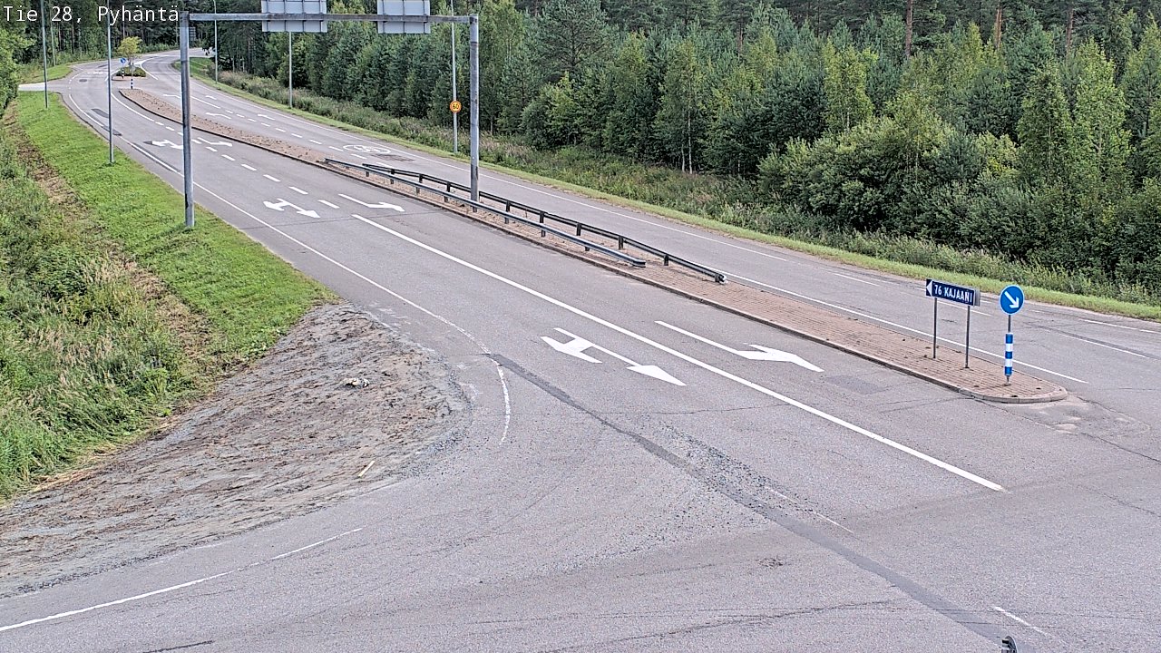 Kelikamerat Kuva Tie 28 Pyhäntä, Pyhäntä, Pohjois-Pohjanmaa