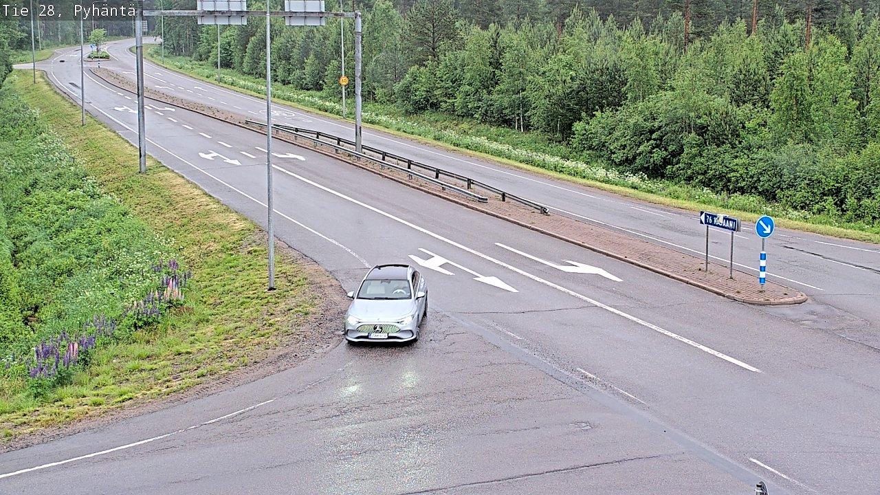 Kelikamerat Kuva Tie 28 Pyhäntä, Pyhäntä, Pohjois-Pohjanmaa