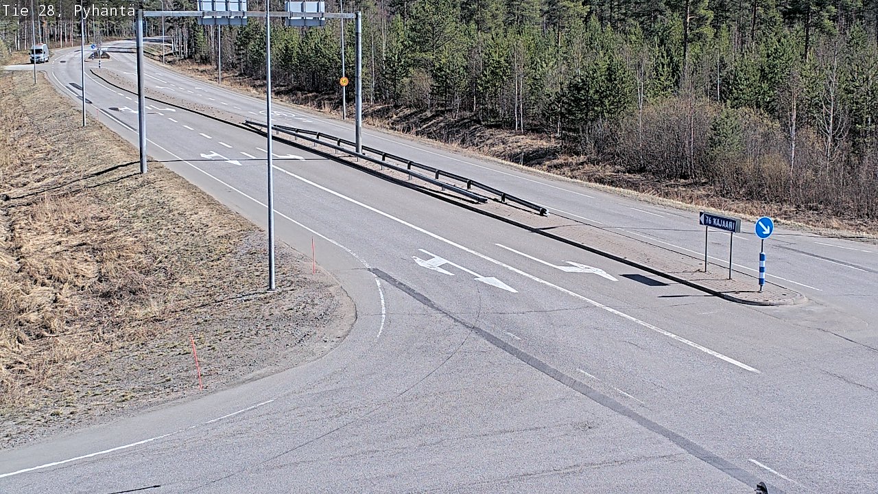 Kelikamerat Kuva Tie 28 Pyhäntä, Pyhäntä, Pohjois-Pohjanmaa