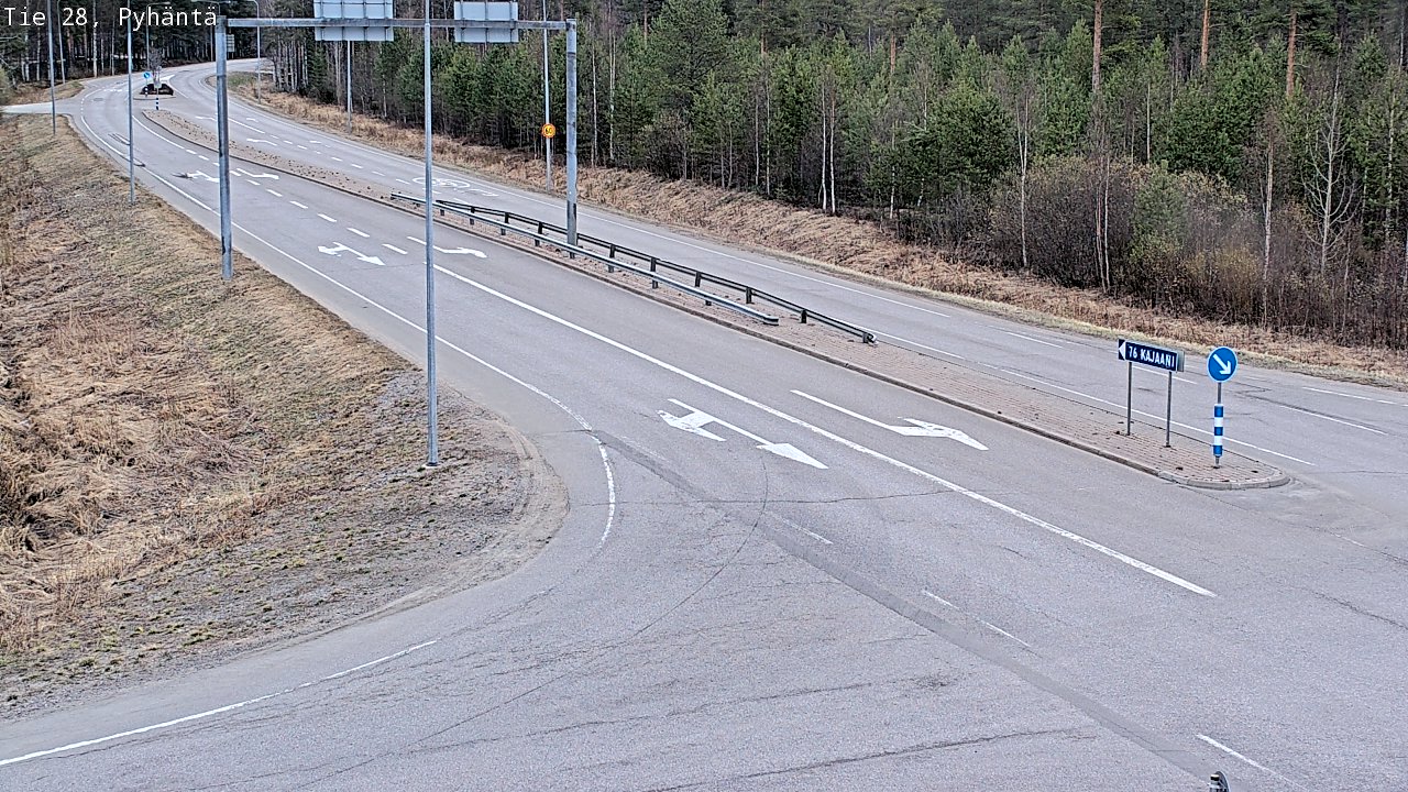 Weather Camera Image Road 28 Pyhäntä, Pyhäntä, Pohjois-Pohjanmaa