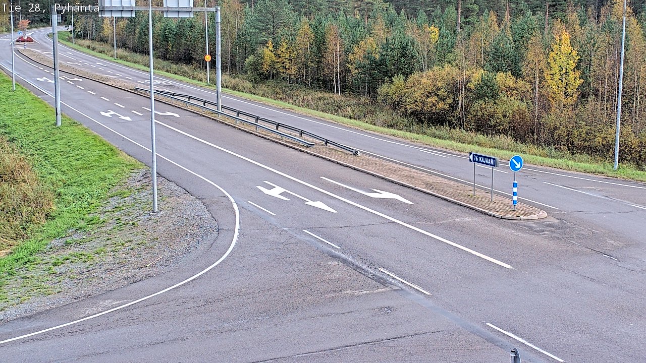 Kelikamerat Kuva Tie 28 Pyhäntä, Pyhäntä, Pohjois-Pohjanmaa