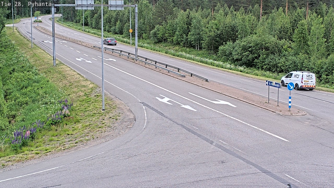 Kelikamerat Kuva Tie 28 Pyhäntä, Pyhäntä, Pohjois-Pohjanmaa