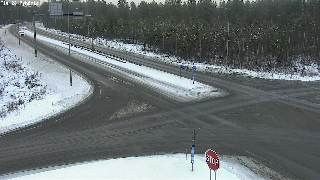 Weather Camera Image Väg 28 Pyhäntä, Pyhäntä, Pohjois-Pohjanmaa