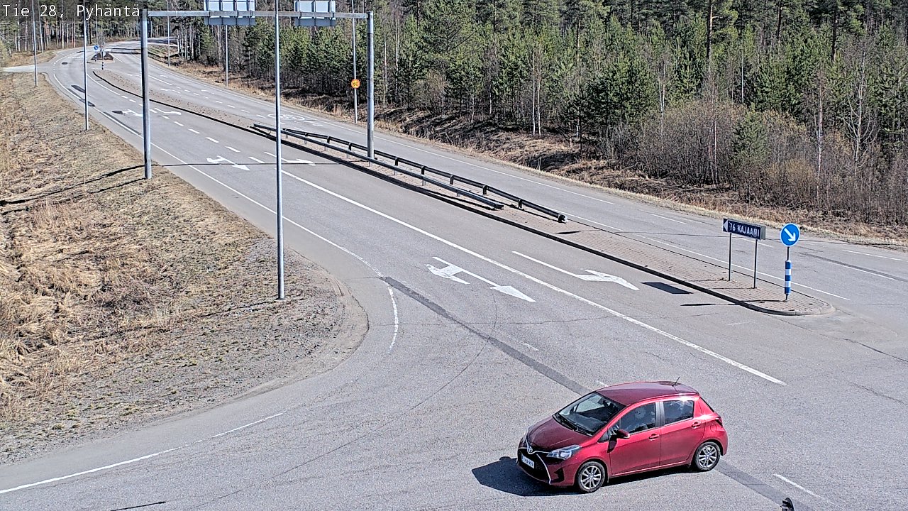 Kelikamerat Kuva Tie 28 Pyhäntä, Pyhäntä, Pohjois-Pohjanmaa